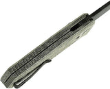 Reate Knives PL-6 Pivot Lock Knife - Nitro V Blade With Green Black Canvas Micarta Handle For Premium EDC by Reate Knives