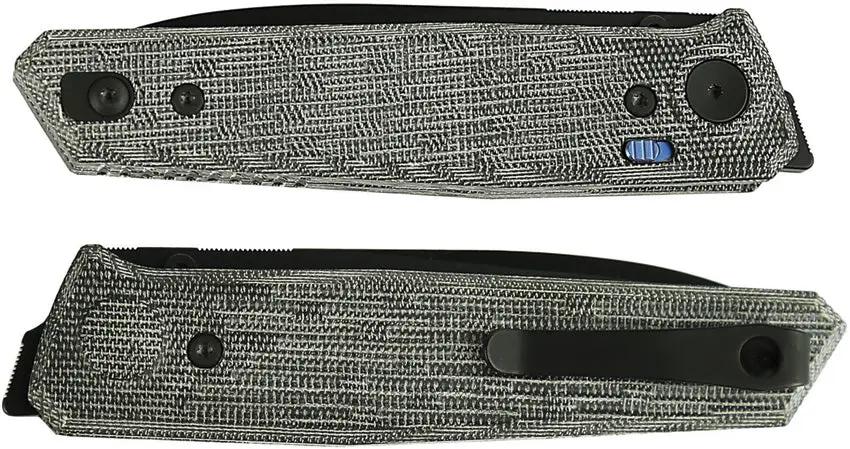 Reate Knives PL-6 Pivot Lock Knife Black Micarta - Premium Nitro V Blade For Everyday Carry Enthusiasts by Reate Knives