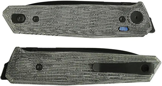 Reate Knives PL-6 Pivot Lock Knife Black Micarta - Premium Nitro V Blade For Everyday Carry Enthusiasts by Reate Knives