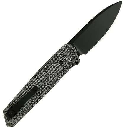 Reate Knives PL-6 Pivot Lock Knife Black Micarta - Premium Nitro V Blade For Everyday Carry Enthusiasts by Reate Knives
