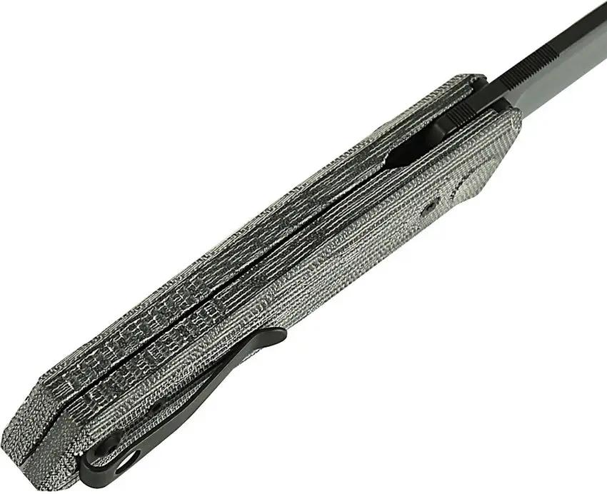 Reate Knives PL-6 Pivot Lock Knife Black Micarta - Premium Nitro V Blade For Everyday Carry Enthusiasts by Reate Knives