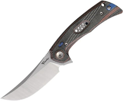 Reate Knives PL-7 Pivot Lock Red/Black Mic PL7 RED BLACK MICARTA SATIN by Reate Knives