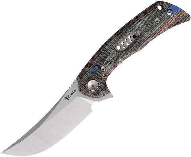 Reate Knives PL-7 Pivot Lock Red/Black Mic PL7 RED BLACK MICARTA SATIN by Reate Knives