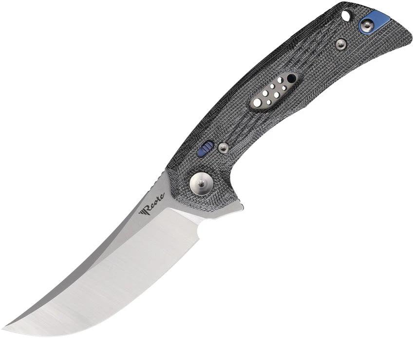 Reate Knives PL-7 Pivot Lock Black Mic PL7 BLACK MICARTA SATIN by Reate Knives