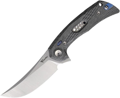 Reate Knives PL-7 Pivot Lock Black Mic PL7 BLACK MICARTA SATIN by Reate Knives