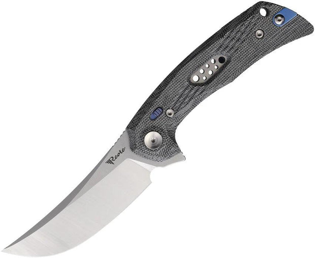 Reate Knives PL-7 Pivot Lock Black Mic PL7 BLACK MICARTA SATIN by Reate Knives