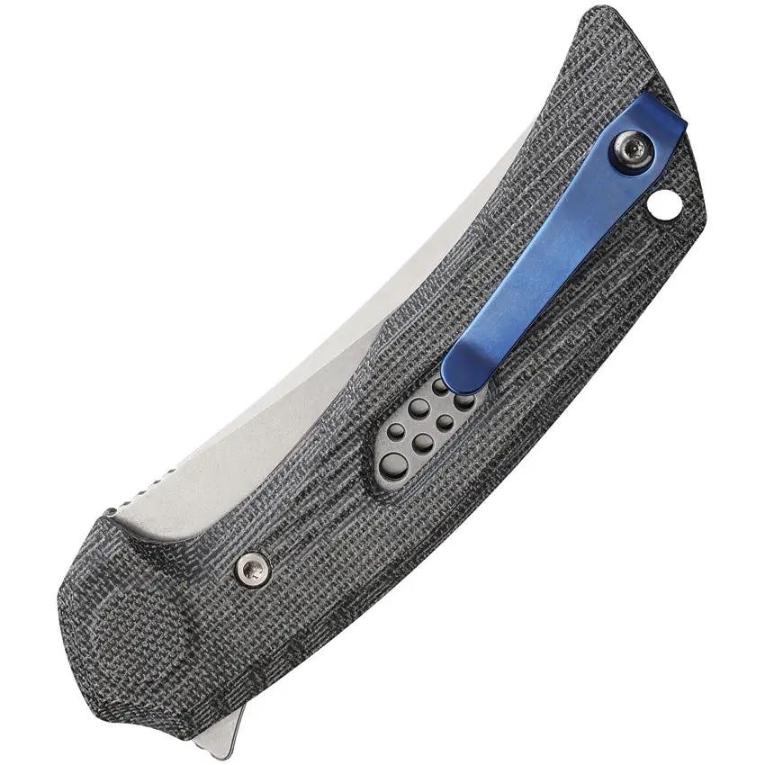Reate PL7 Pivot Lock Knife - Nitro V Curved Blade With Black Micarta Handle For EDC Enthusiasts by Reate Knives
