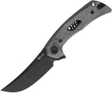 Reate Knives PL-7 Pivot Lock Black Mic PL7 BLACK MICARTA BLK by Reate Knives