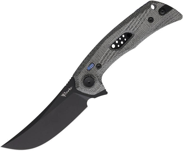 Reate Knives PL-7 Pivot Lock Black Mic PL7 BLACK MICARTA BLK by Reate Knives