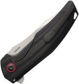 Reate Knives Jack Jr Framelock Satin Blade EDC Titanium DLC by Reate Knives