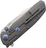 Reate Knives 9D V2 Framelock BB Carbon Fiber Satin 154CM Clip Point EDC for Collectors by Reate Knives