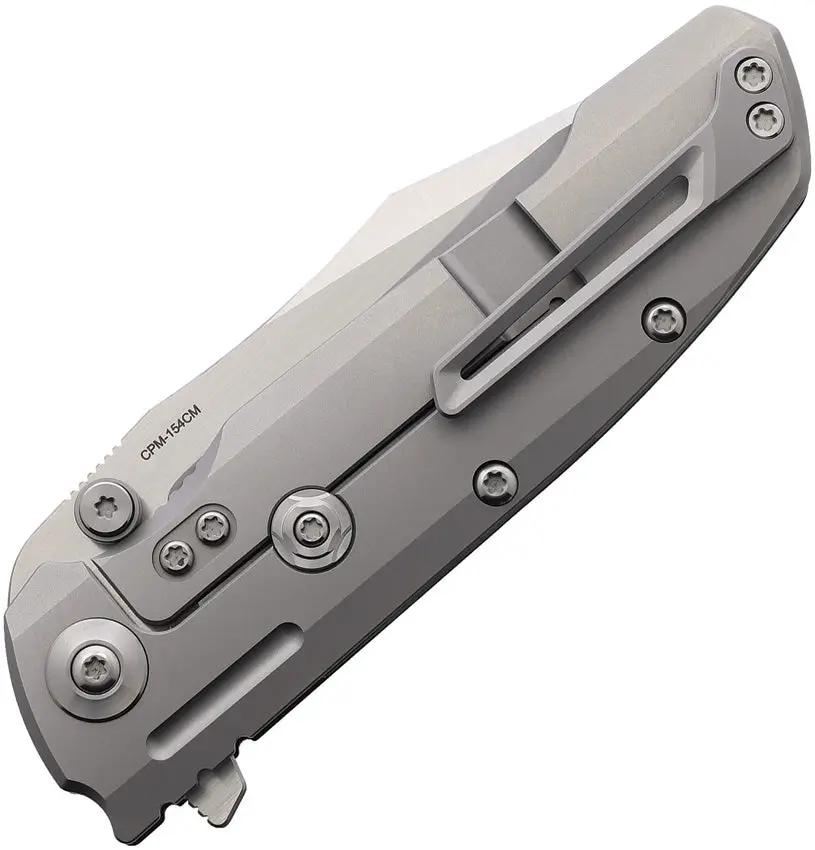 Reate Knives 9D V2 Framelock Carbon Fiber Knife - Black DLC Bead Blast Satin 154CM Blade For EDC Enthusiasts by Reate Knives