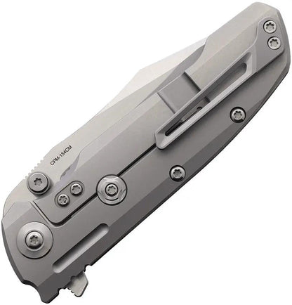 Reate Knives 9D V2 Framelock Carbon Fiber Knife - Black DLC Bead Blast Satin 154CM Blade For EDC Enthusiasts by Reate Knives