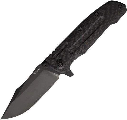 Reate Knives 9D-V2 Framelock Black DLC REA205 9D V2 CF BLACK DLC by Reate Knives