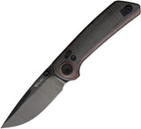 Reate Knives PL-XT Pivot Lock Blk/Red Dam REA206 PL XT RED BLACK MICARTA by Reate Knives