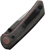 Reate Knives PL XT Pivot Lock - DLC Coated Damascus Blade With Black Red Micarta For EDC Enthusiasts by Reate Knives