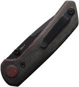 Reate Knives PL XT Pivot Lock Knife Nitro V Steel Black DLC Blade Canvas Micarta Handle For EDC Enthusiasts by Reate Knives