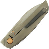 Reate VK Anub Framelock EDC Knife Elmax Blade With Dark Matter Carbon Fiber Handle by Reate Knives