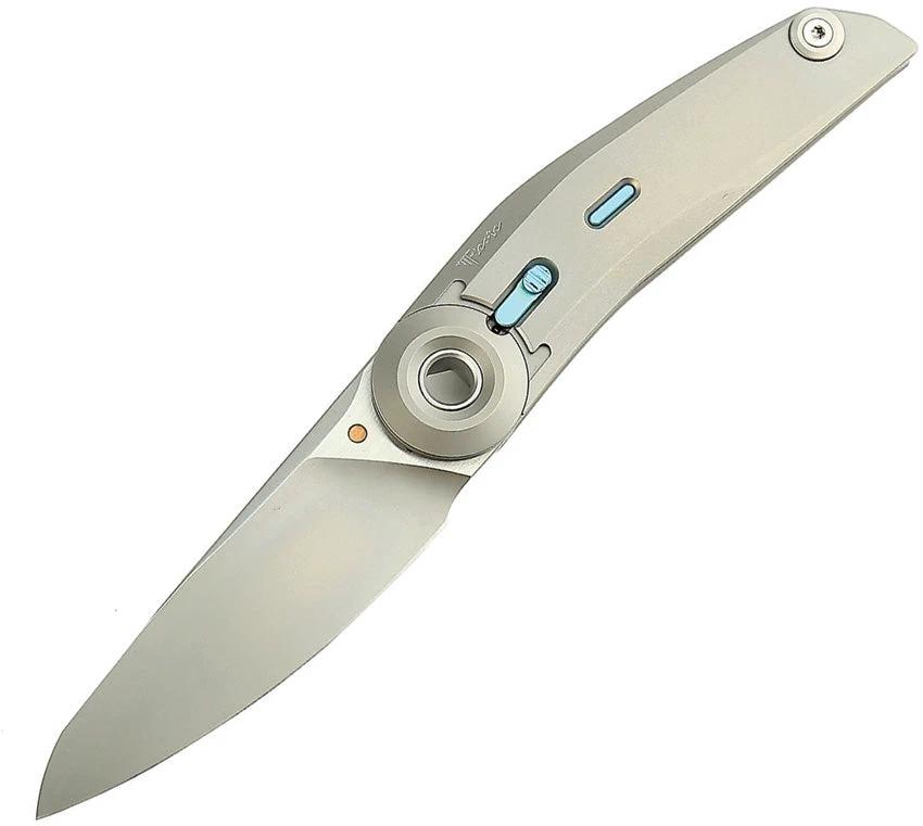 Reate Knives VK Tron Detent Action LockFros REA215 VK TRON TI BEAD by Reate Knives