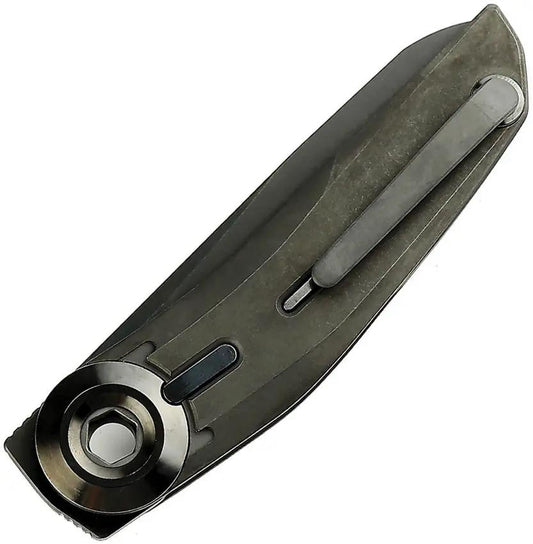 Reate Knives VK Tron - Premium Detent Action Folding Knife With Black DLC M390 For EDC Enthusiasts And Collectors by Reate Knives
