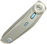 Reate Knives VK Tron Detent Action BB Ti M390 - Precision EDC Folding Knife With Titanium Handle by Reate Knives