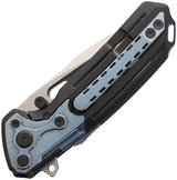 Reate Knives Terminator 6000 Framelock Knife - MagnaCut Blade With Crystallized Blue Titanium Onlay For Collectors by Reate Knives