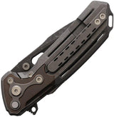 Reate Knives Terminator 6000 - MagnaCut Blade With Copper Inlay Titanium Handle Framelock For EDC Enthusiasts by Reate Knives