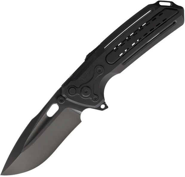 Reate Knives Terminator 6000 Framelock Knife With MagnaCut 4 Inch Blade Premium DLC Titanium For EDC Enthusiasts by Reate Knives
