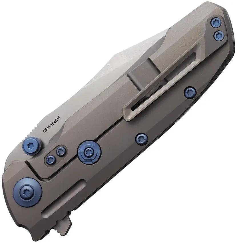Reate Knives 9DV2 Framelock Frost Fat CF - Premium EDC Knife For Knife Enthusiasts by Reate Knives