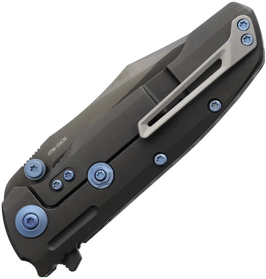 Reate Knives 9DV2 Framelock Folding Knife Premium CPM-154 Blade Frost Fat CF Handle For EDC Enthusiasts by Reate Knives