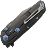 Reate Knives 9DV2 Framelock Folding Knife Premium CPM-154 Blade Frost Fat CF Handle For EDC Enthusiasts by Reate Knives