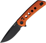 Reate PL-XF Premium Pivot Lock Knife G10 Orange Nitro V EDC by Reate Knives