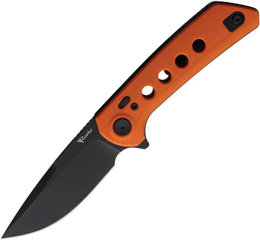 Reate PL-XF Premium Pivot Lock Knife G10 Orange Nitro V EDC by Reate Knives