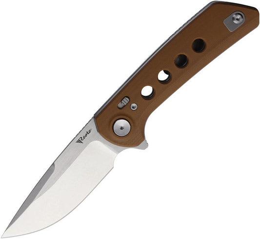 Reate Knives PL-XF Pivot Lock Tan G10 SW PL-XF 9 by Reate Knives