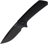 Reate Knives PL XF Pivot Lock Knife Premium Black PVD Nitro V Blade Aluminum Handle Extended Tang For EDC by Reate Knives