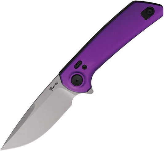 Reate PL XF Pivot Lock Knife Nitro V Blade Purple Aluminum Handle For EDC Enthusiasts by Reate Knives
