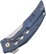 Reate Knives Velocity Framelock - Blue Elmax Blade And Premium Titanium Handle For EDC by Reate Knives