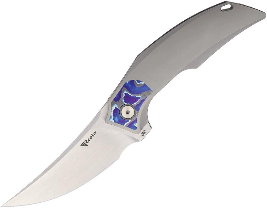 Reate Knives Velocity Framelock Zircuti Velocity 5 EDC Knife With Elmax Blade And Titanium Handle by Reate Knives