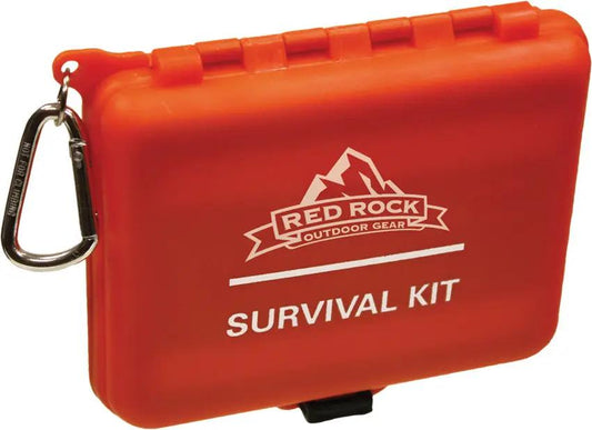 Red Rock Outdoor Gear Survival Kit 06-016 Portable All-In-One Case for Hikers and Campers with Built-In Mirror by Red Rock Outdoor Gear