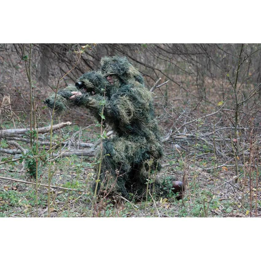 Red Rock Outdoor Gear Ghillie Suit Woodland 5-Piece for Hunters and Photographers Lightweight Camouflage by Red Rock Outdoor Gear