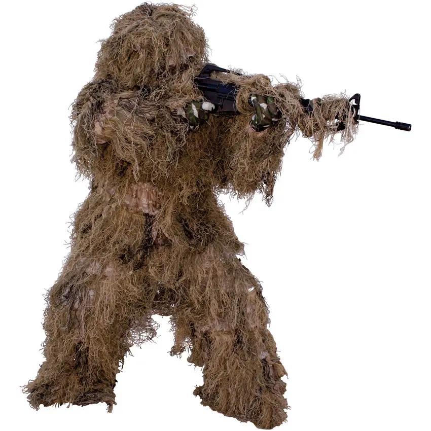 Red Rock Outdoor Gear Desert Ghillie Suit 5 Piece Lightweight Breathable Camo for Hunters XL XXL by Red Rock Outdoor Gear