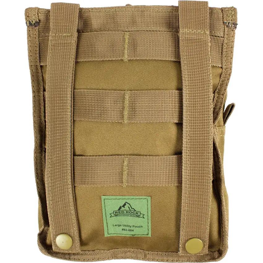 Red Rock Outdoor Gear Large MOLLE Utility Pouch Coyote Brown For Outdoor Enthusiasts by Red Rock Outdoor Gear