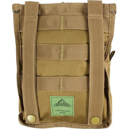 Red Rock Outdoor Gear Large MOLLE Utility Pouch Coyote Brown For Outdoor Enthusiasts by Red Rock Outdoor Gear