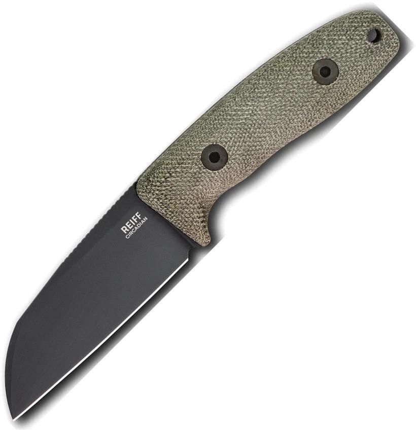 Reiff Knives Circadian Fixed Blade Sh Grn CS11BGCMBLKA by Reiff Knives