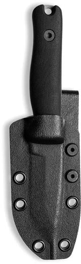 Reiff Knives F3 EDC Fixed Blade - CPM-3V Carbon Steel Blade With Black Canvas Micarta Handle And Kydex Sheath by Reiff Knives
