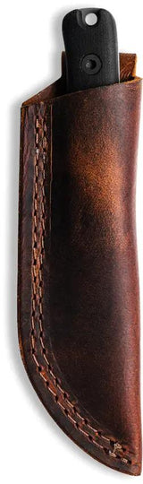Reiff Knives F3 EDC Fixed Blade - CPM-3V Steel, Black Canvas Micarta Handle, Full Tang Leather Sheath by Reiff Knives