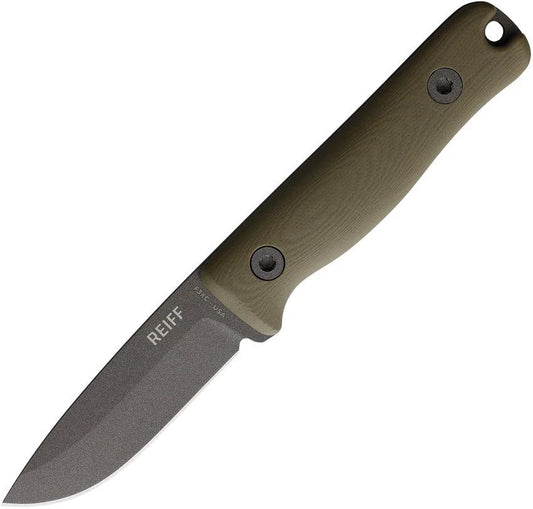 Reiff Knives F3 XC Fixed Blade OD Lthr F3013ODGBRCR by Reiff Knives