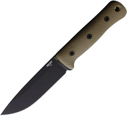 Reiff Knives F5 Gen 2 Fixed Blade OD G10 F511BODGBLKA by Reiff Knives