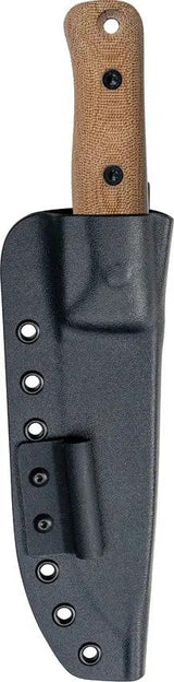 Reiff Knives S5 Fixed Blade Nat Micarta - 5 Inch CPM-3V Scandi Grind Full Tang With Kydex Sheath by Reiff Knives