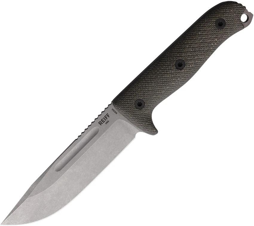 Reiff Knives Vicon Fixed Blade Black G10 VN119BLGBLKA by Reiff Knives